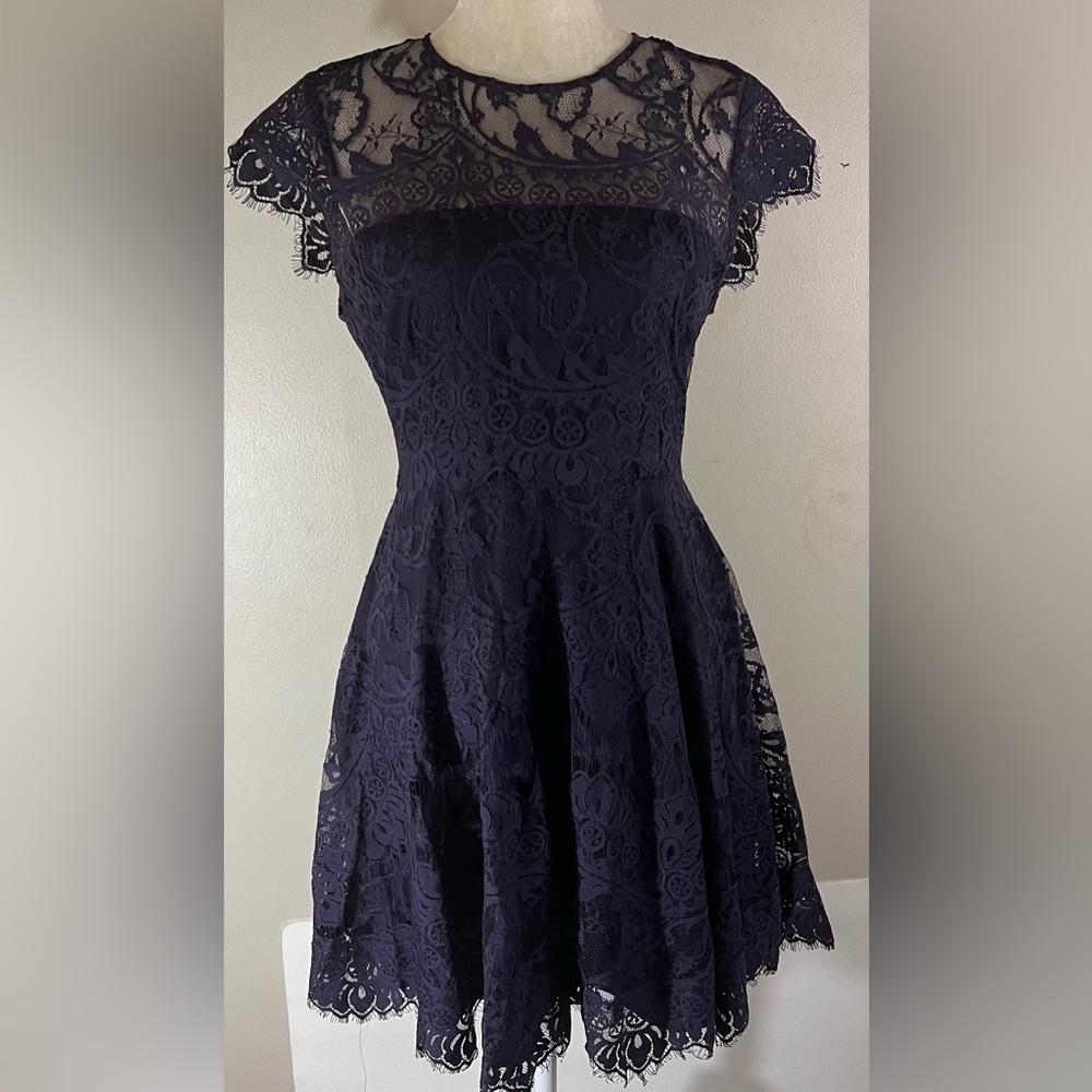 Pre-owned BB DAKOTA Lace Dress- Sz 10